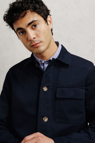 Veste col chemise boutonn&eacute;e mi-saison