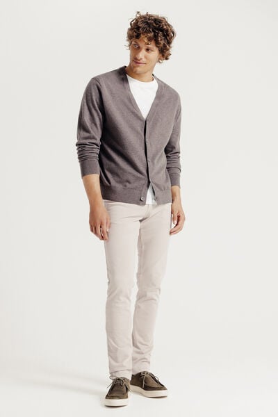 Pantalon 5 poches slim mati&egrave;re bi-stretch
