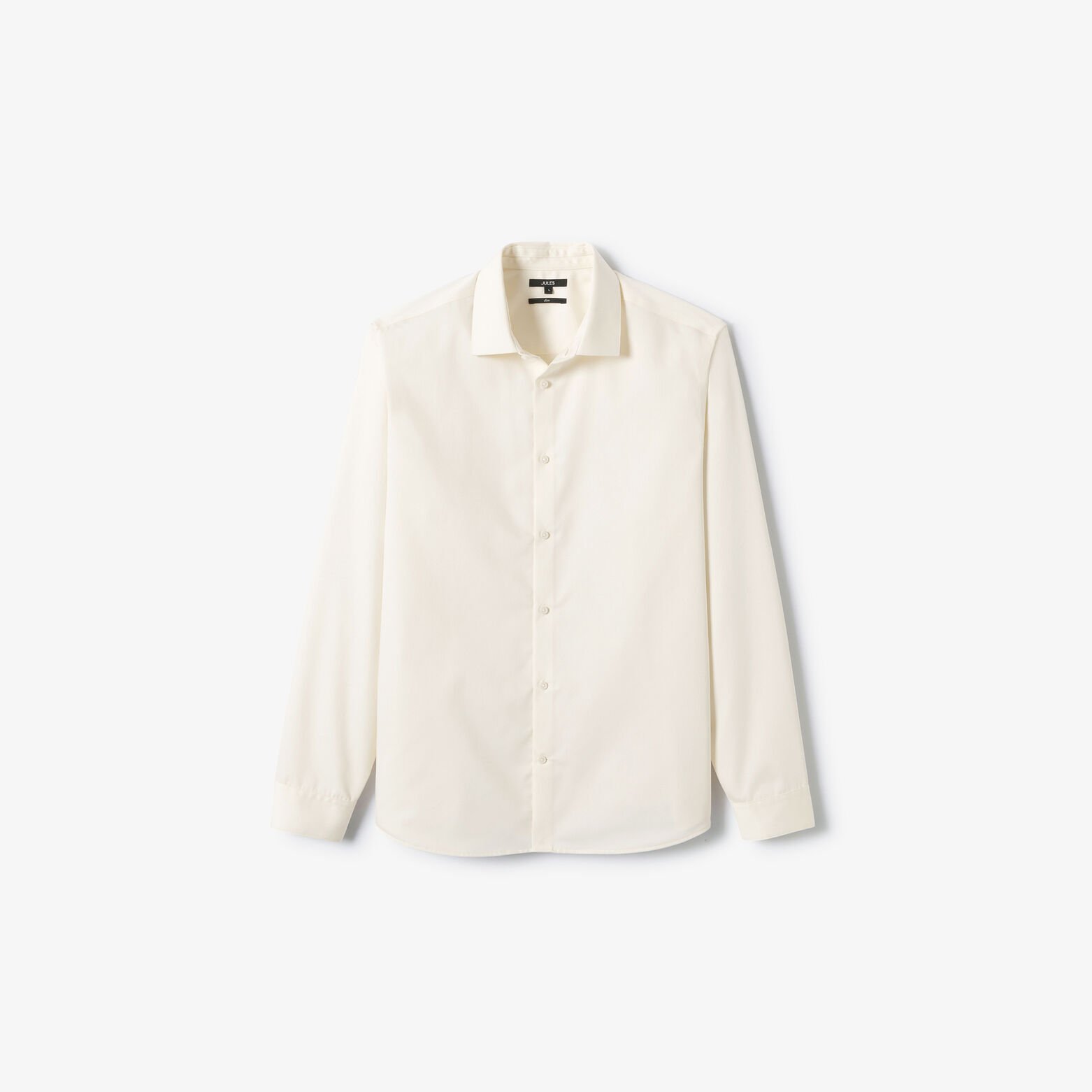 Chemise sans repassage en coton unie slim