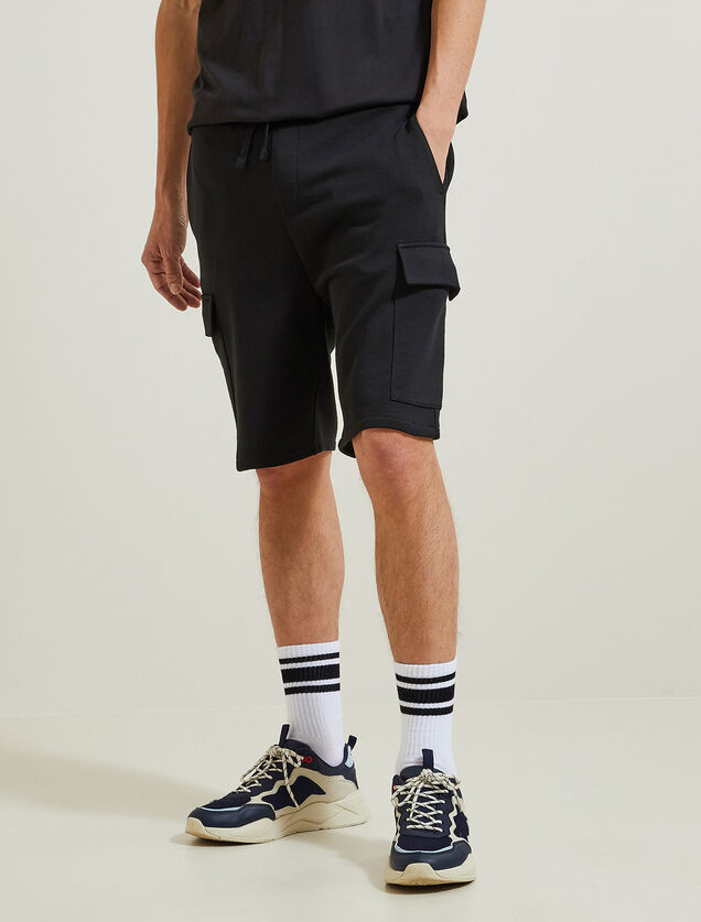 Short en molleton style cargo