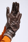 Coffret gants en cuir