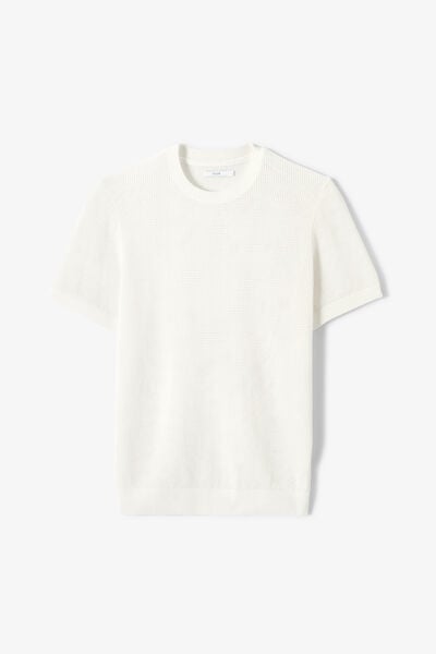 Tee shirt en maille manches courtes