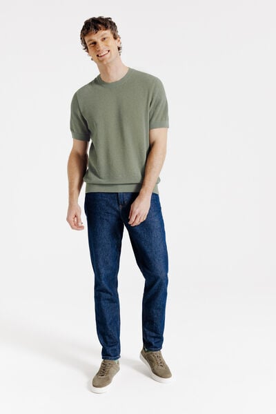 Tee shirt en maille manches courtes