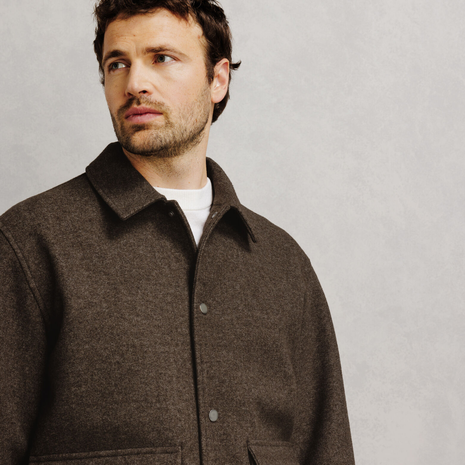 Blouson col chemise pressionn&eacute;
