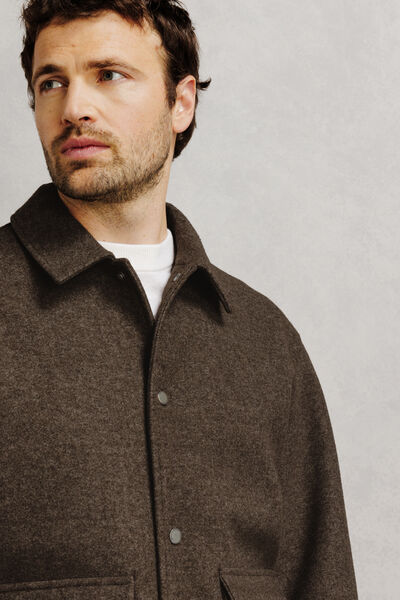 Blouson col chemise pressionn&eacute;