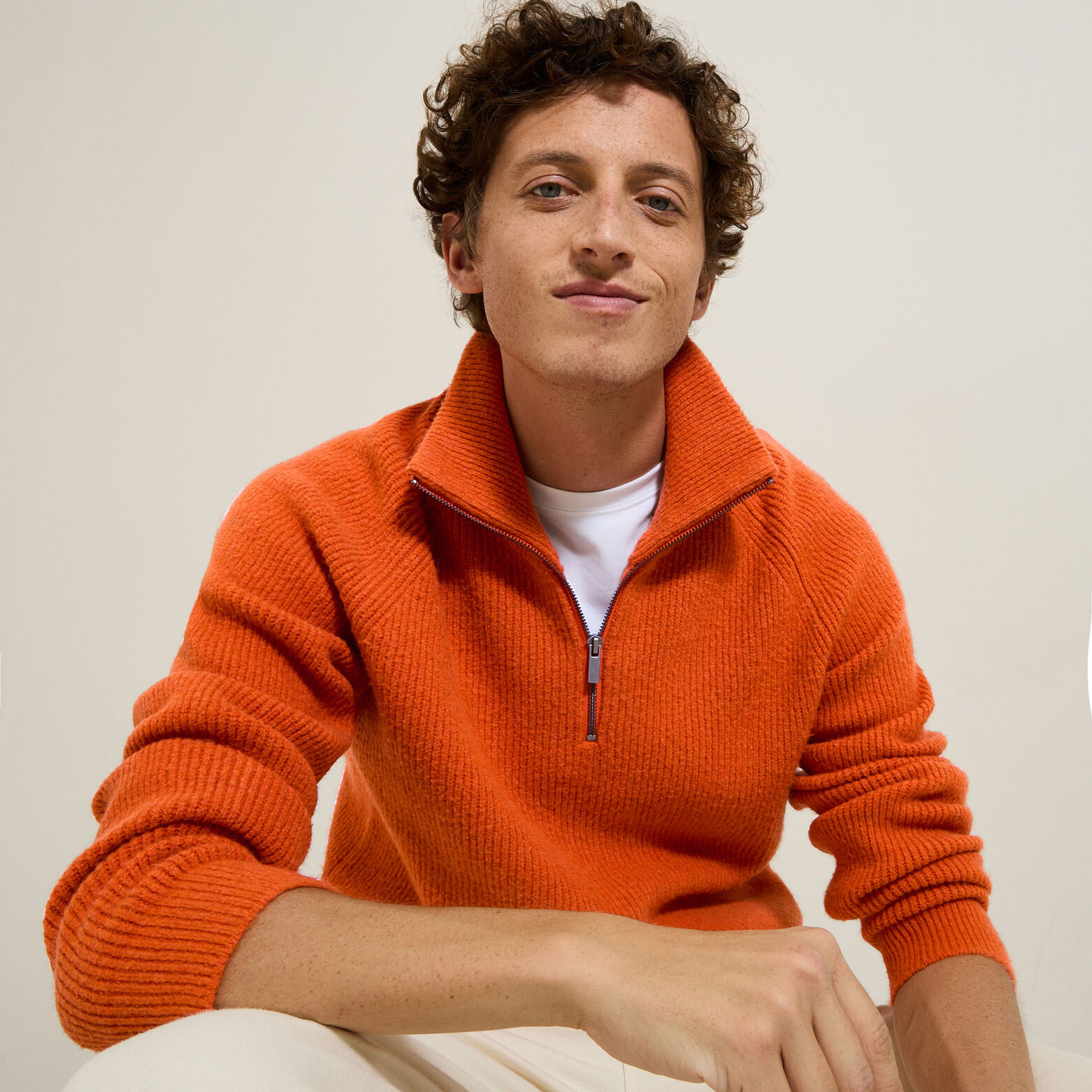 Pull col camionneur doux