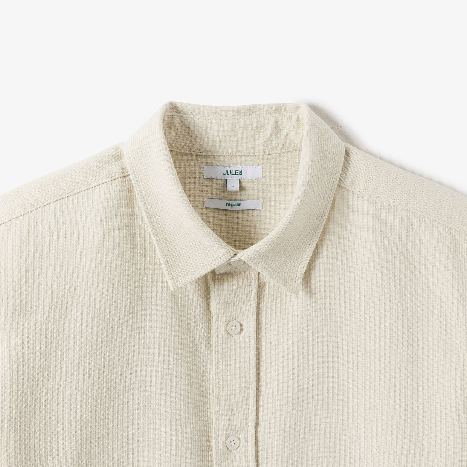 Chemise en coton gaufrée