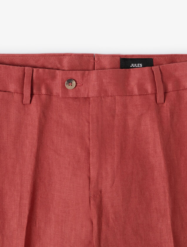 100% linnen kostuumbroek comfort fit