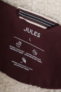 Blouson à capuche doublé en sherpa