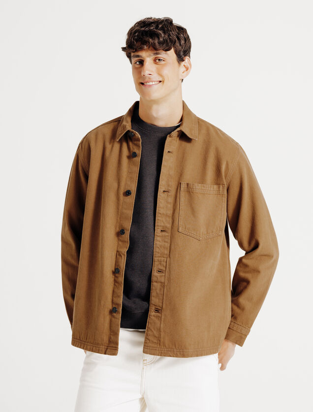 Surchemise en jean coton