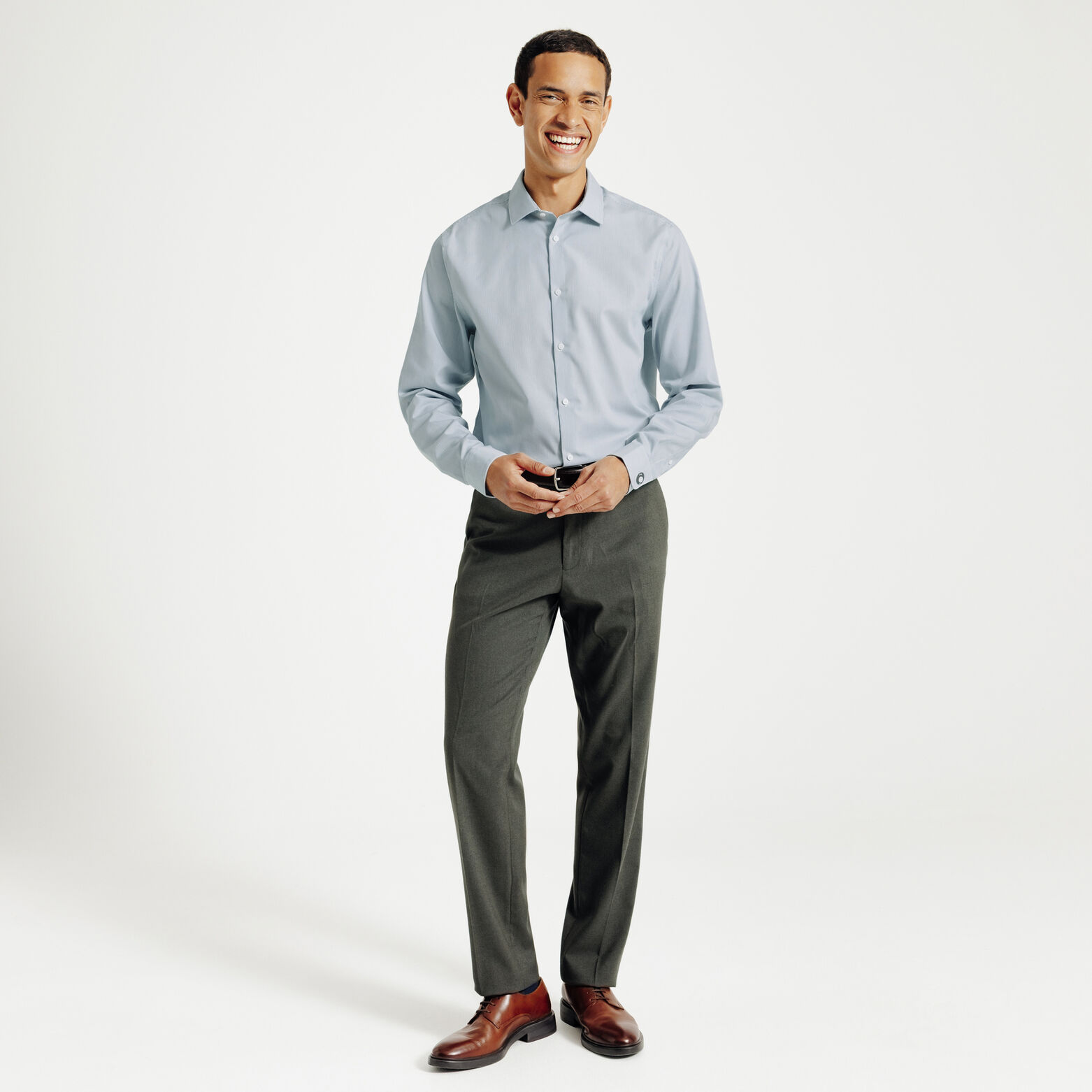 Chemise sans repassage ray&eacute;e slim