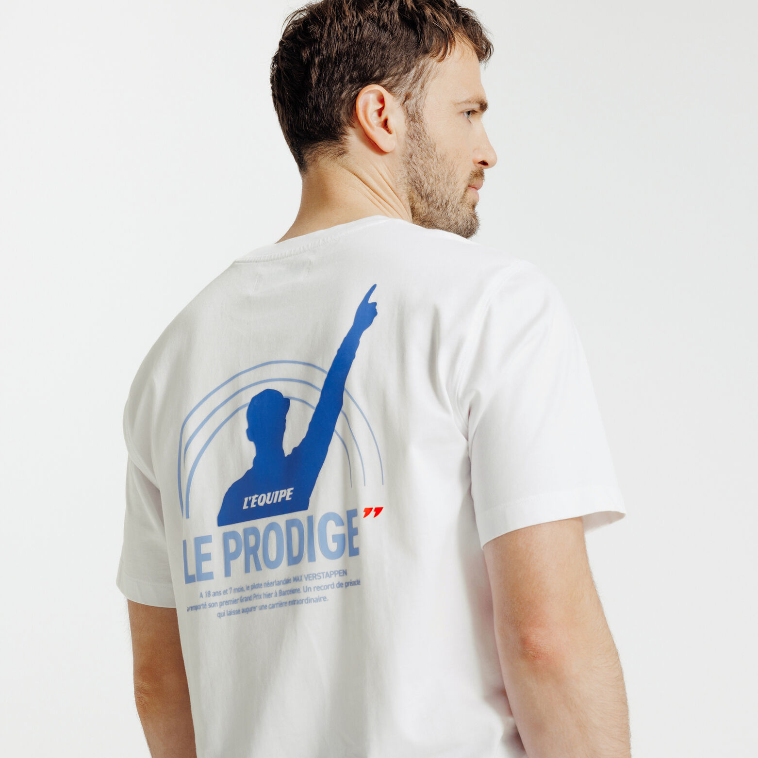 Tee shirt imprim&eacute; dos licence L'&Eacute;quipe