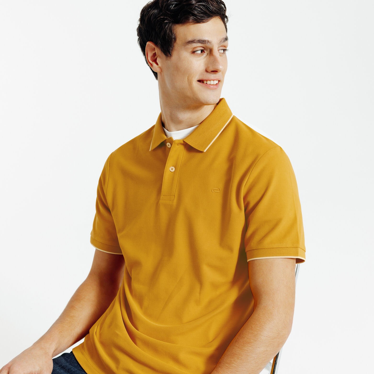 "Le Parfait by Jules" effen polo korte mouwen 