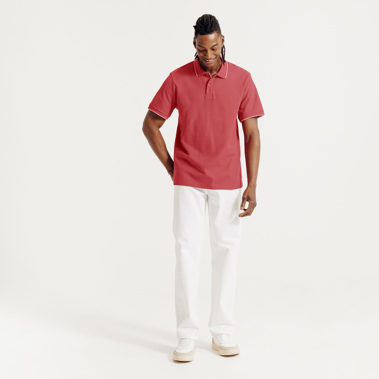 "Le Parfait by Jules" effen polo korte mouwen 