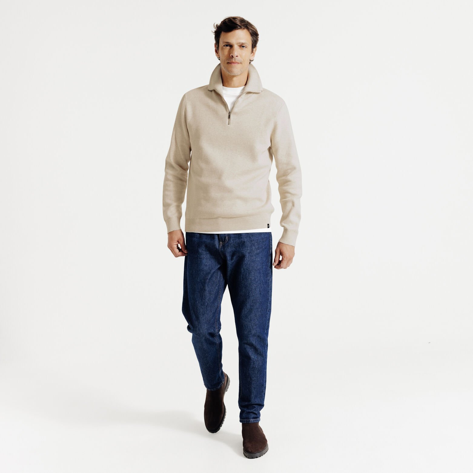 "Le Parfait by JULES" trui met truckerskraag