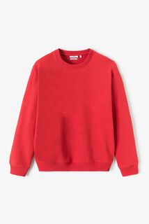 Effen sweater met ronde hals