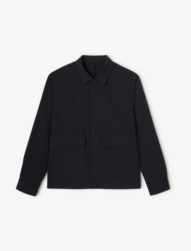 Veste boutonn&eacute;e col chemise