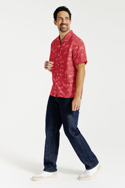 Chemisette regular imprimé coton