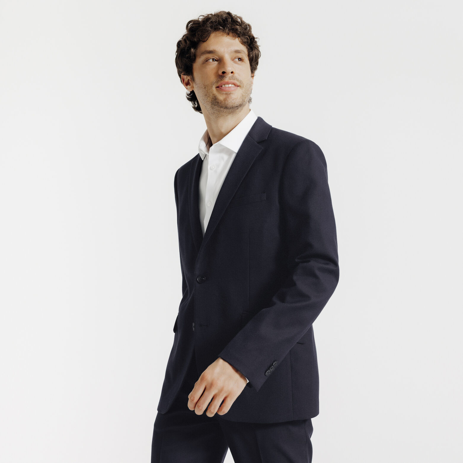 Veste De Costume Lanvin Paris Slim Pure Laine Vierge - Taille 56 (XXL) Grise, Occasion Très Bon état, Haut De Gamme