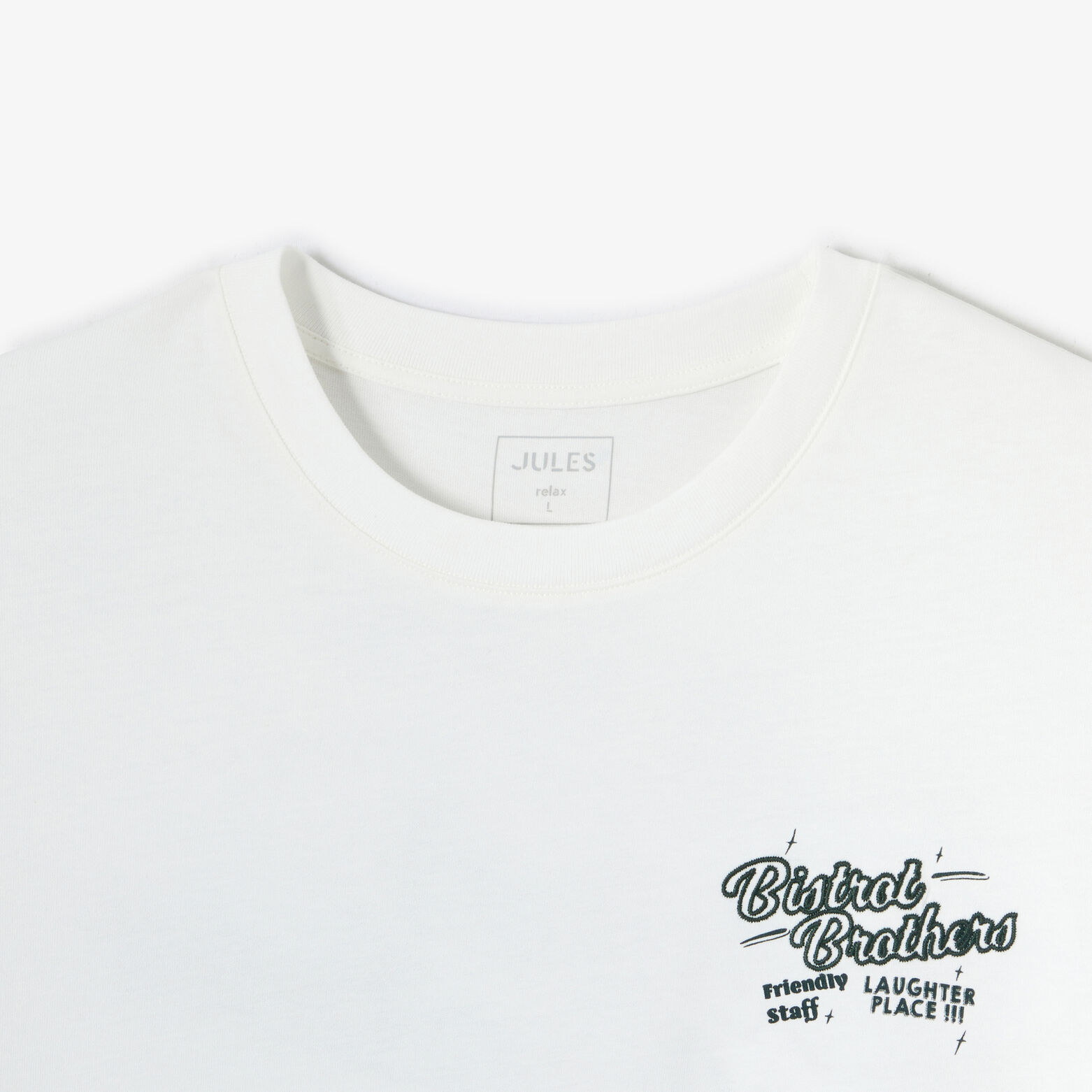 Tee shirt imprimé "Bistrot Brother" devant et dos