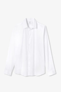 Chemise slim unie coton