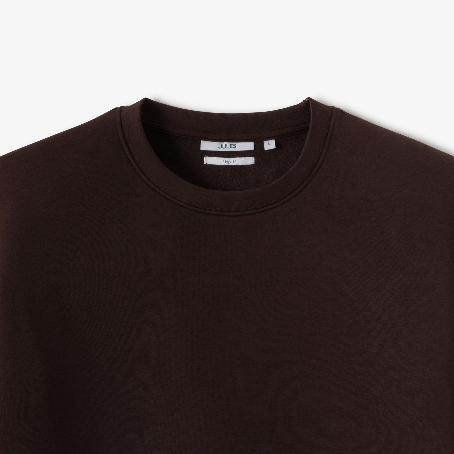 Effen sweater met ronde hals