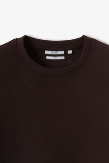 Effen sweater met ronde hals