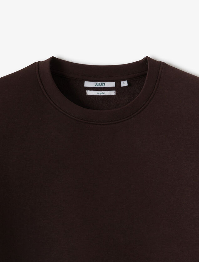 Effen sweater met ronde hals