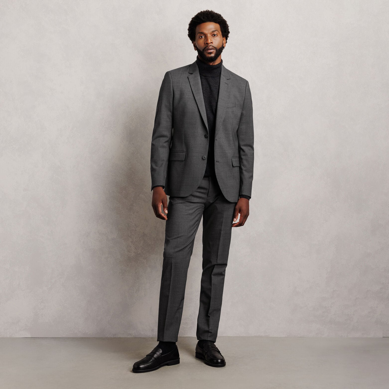 Pantalon de costume slim bi-stretch uni