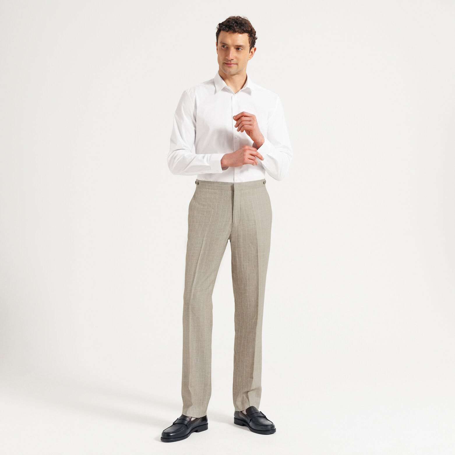 Pantalon de costume confort ray&eacute;