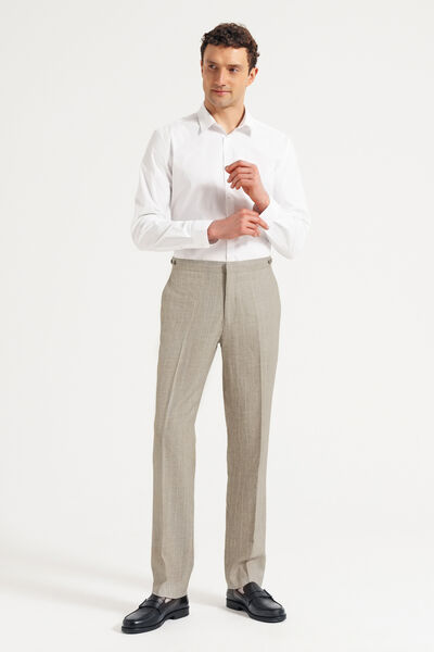 Pantalon de costume confort ray&eacute;