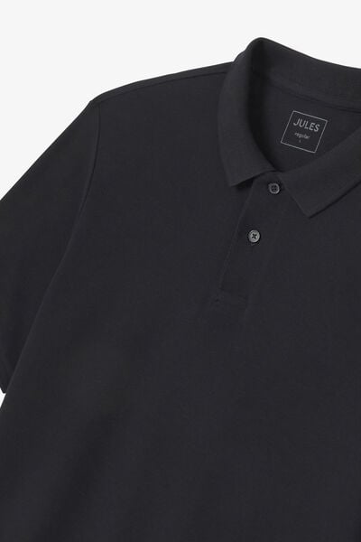 Polo manches courtes piqu&eacute; uni