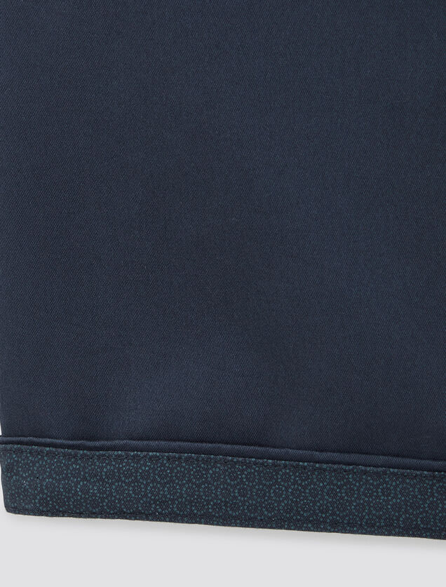 Bermuda chino uni avec ceinture