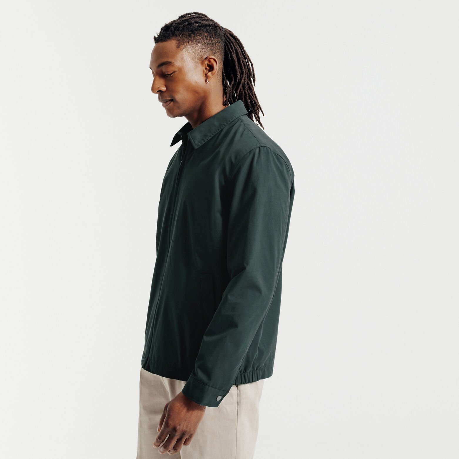 Blouson col chemise zipp&eacute;