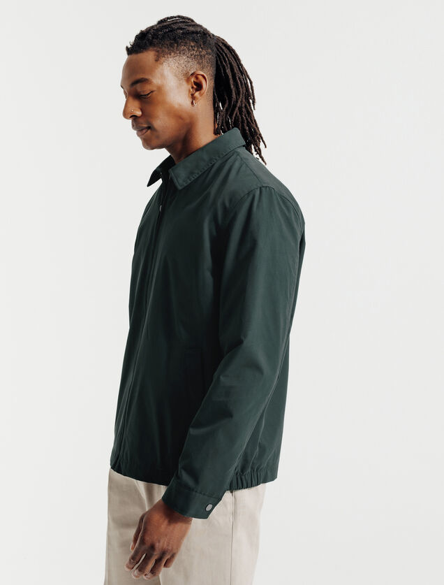 Jack met hemdskraag en rits