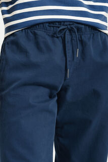 Straight fit broek met elastische taille