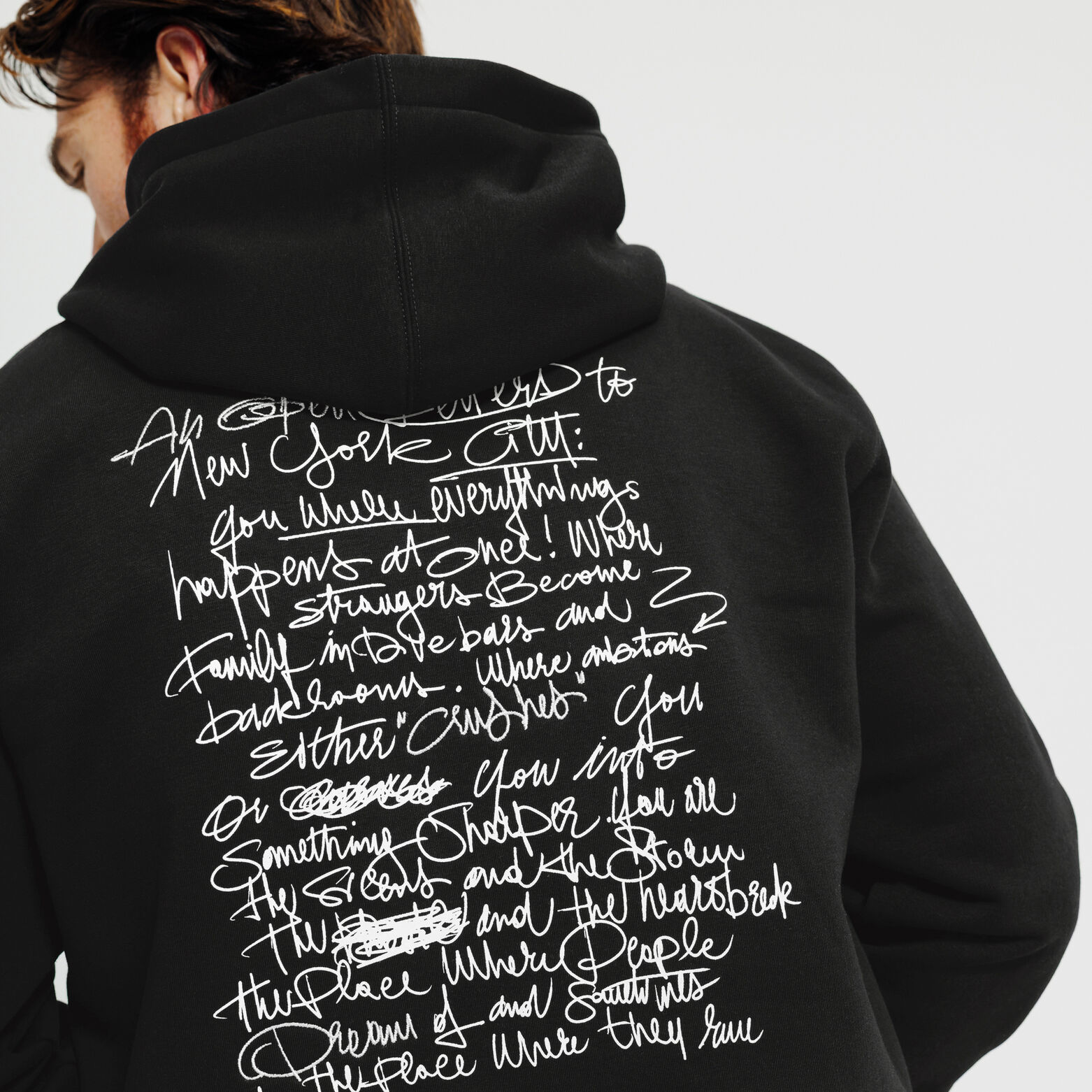 Sweat &agrave; capuche imprim&eacute; devant dos