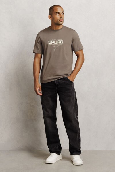 T-shirt met opdruk San Antonio Spurs NBA-licentie