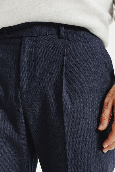 Pantalon chino tapered flanelle