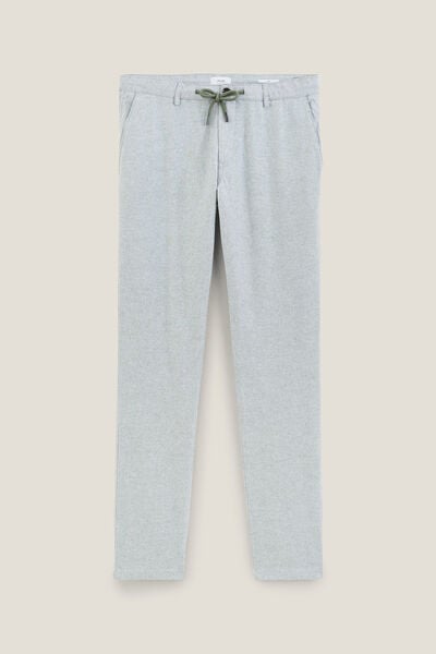 Pantalon en coton lin avec cordon de serrage