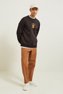 Sweat ras de cou animation devant/dos  soleil