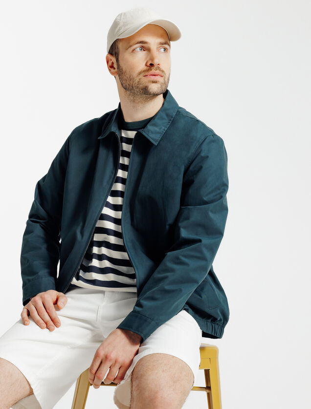 Contrasterend marine t-shirt