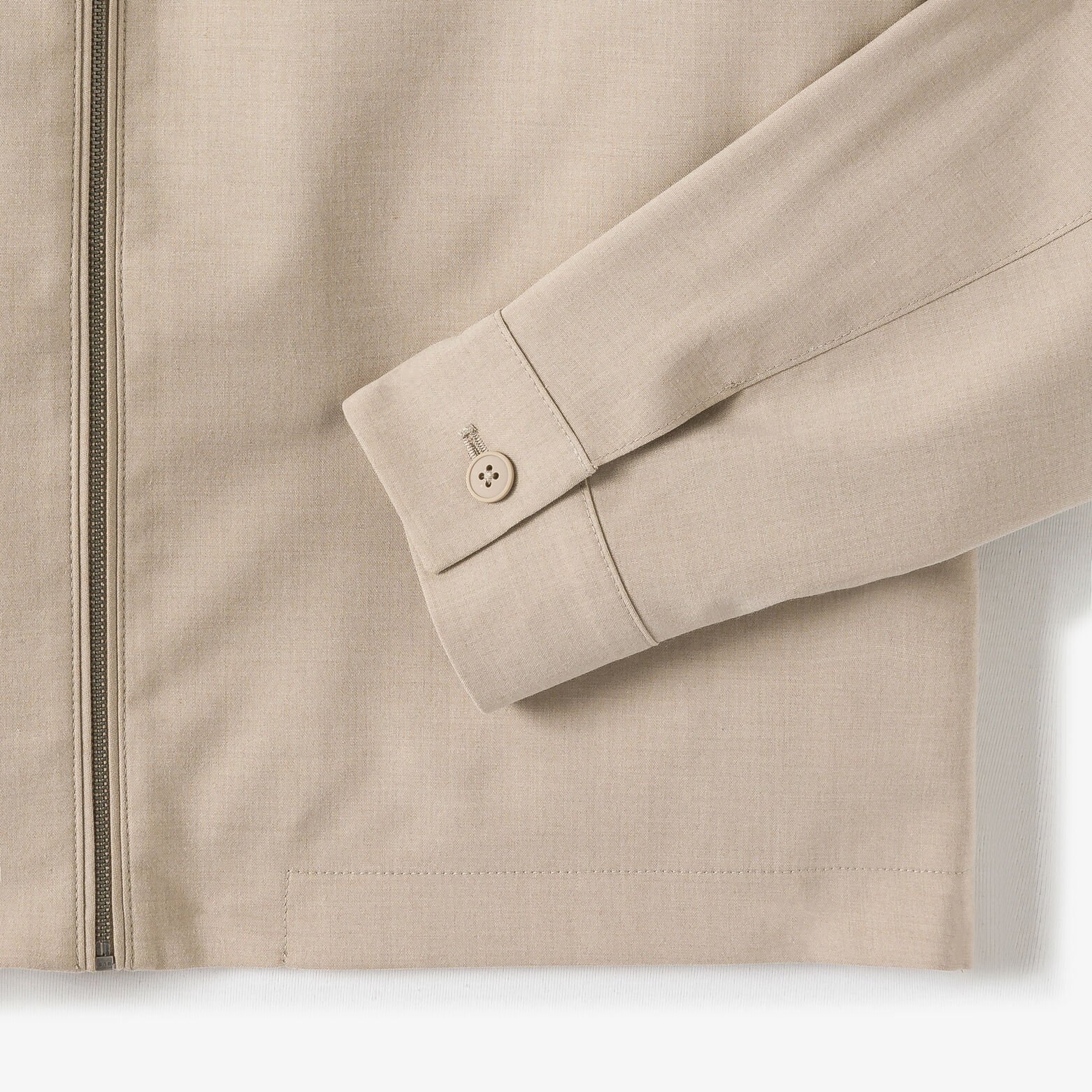 Veste col chemise zipp&eacute;e