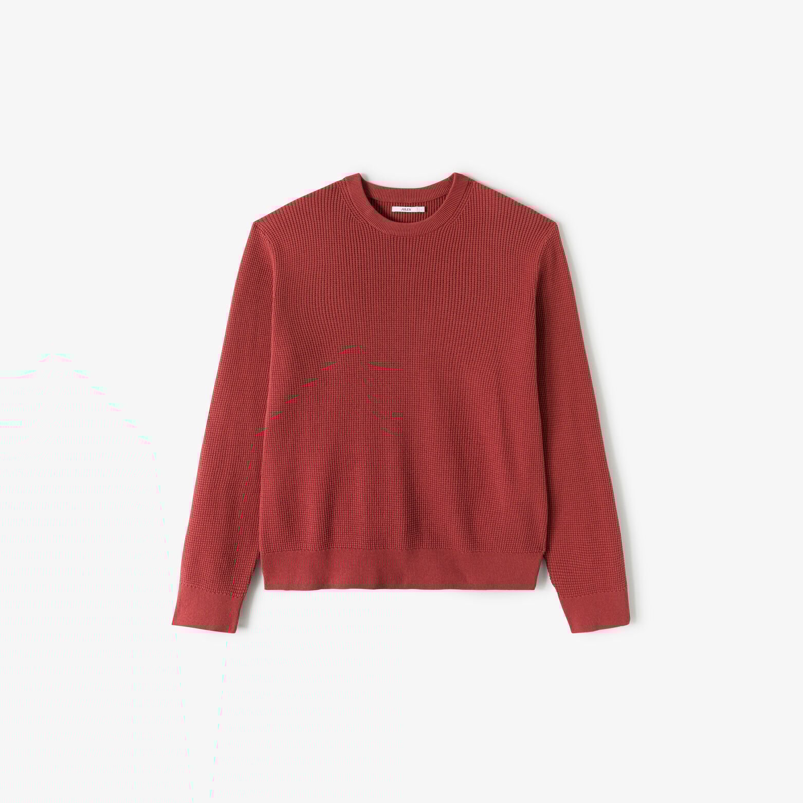 Pull col rond jeux de points fantaisie