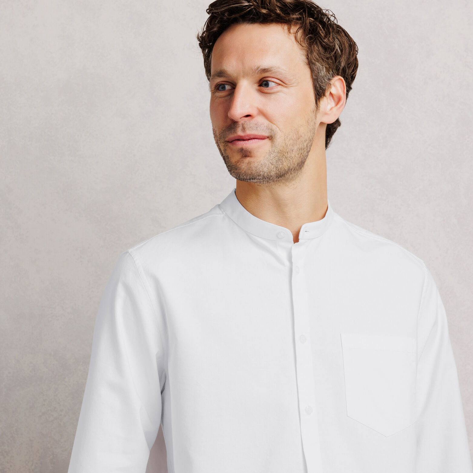 Chemise oxford "le parfait by Jules" col mao