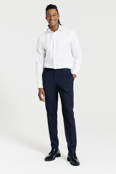Pantalon de costume slim uni