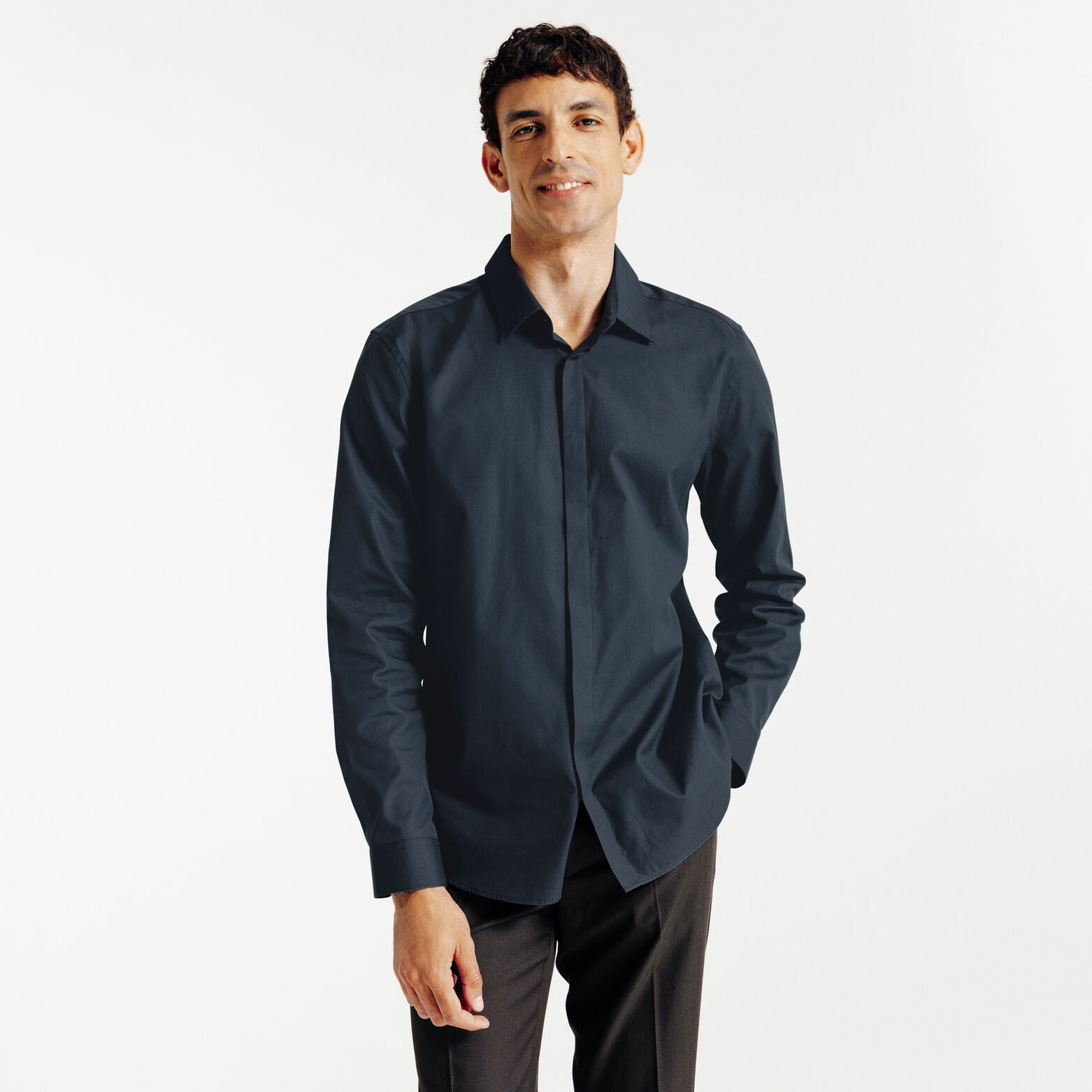 Chemise en coton slim