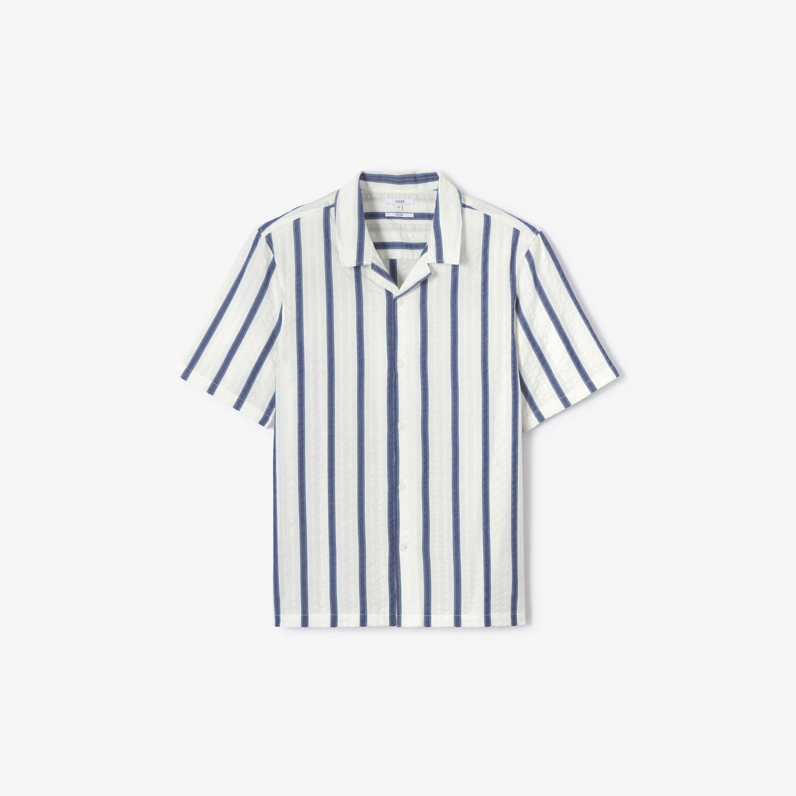 Gestreept hemdje in seersucker katoen