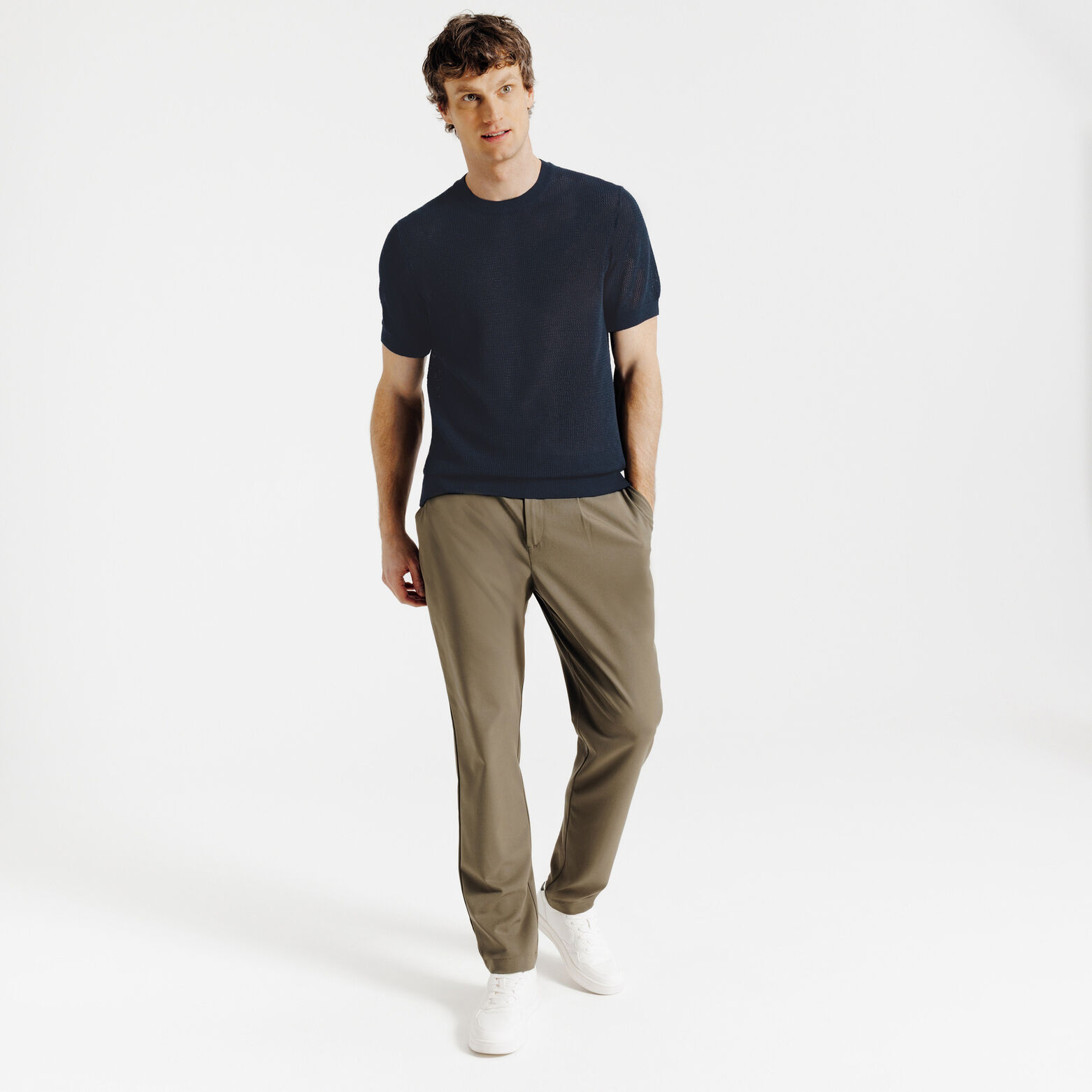 Tee shirt en maille manches courtes