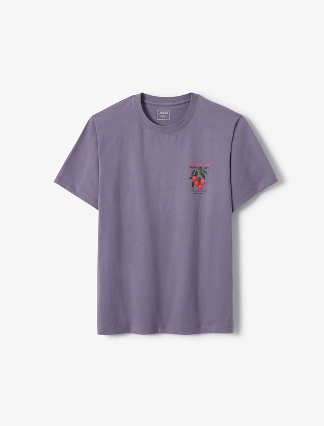 T-shirt met Japanse print voor- en achteraan